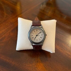 Men’s Fossil leather watch